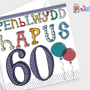 Penblwydd Hapus 60