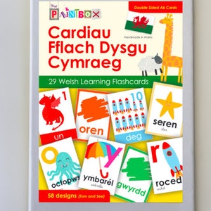 Cardiau Fflach Dysgu Cymraeg (cartões de aprendizado de galês)