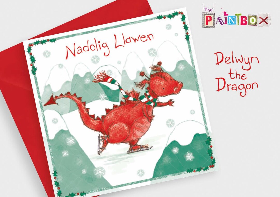 Welsh Chrstmas Card Nadolg Llawen Merry Chrstmas Chrstmas Tree - View #9