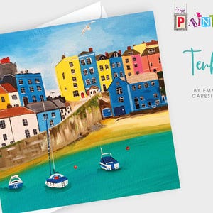 Tenby Hafen Kunstkarte