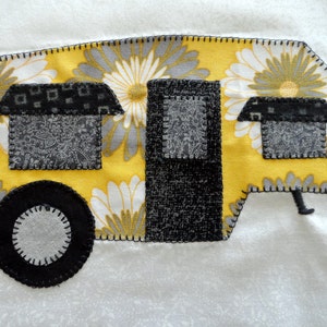 RV Applique Pattern: 5th Wheel Camper Trailer Sewing Instructions (PDF)