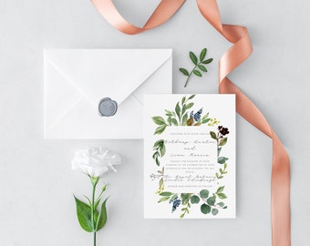 printable wedding invitation etsy