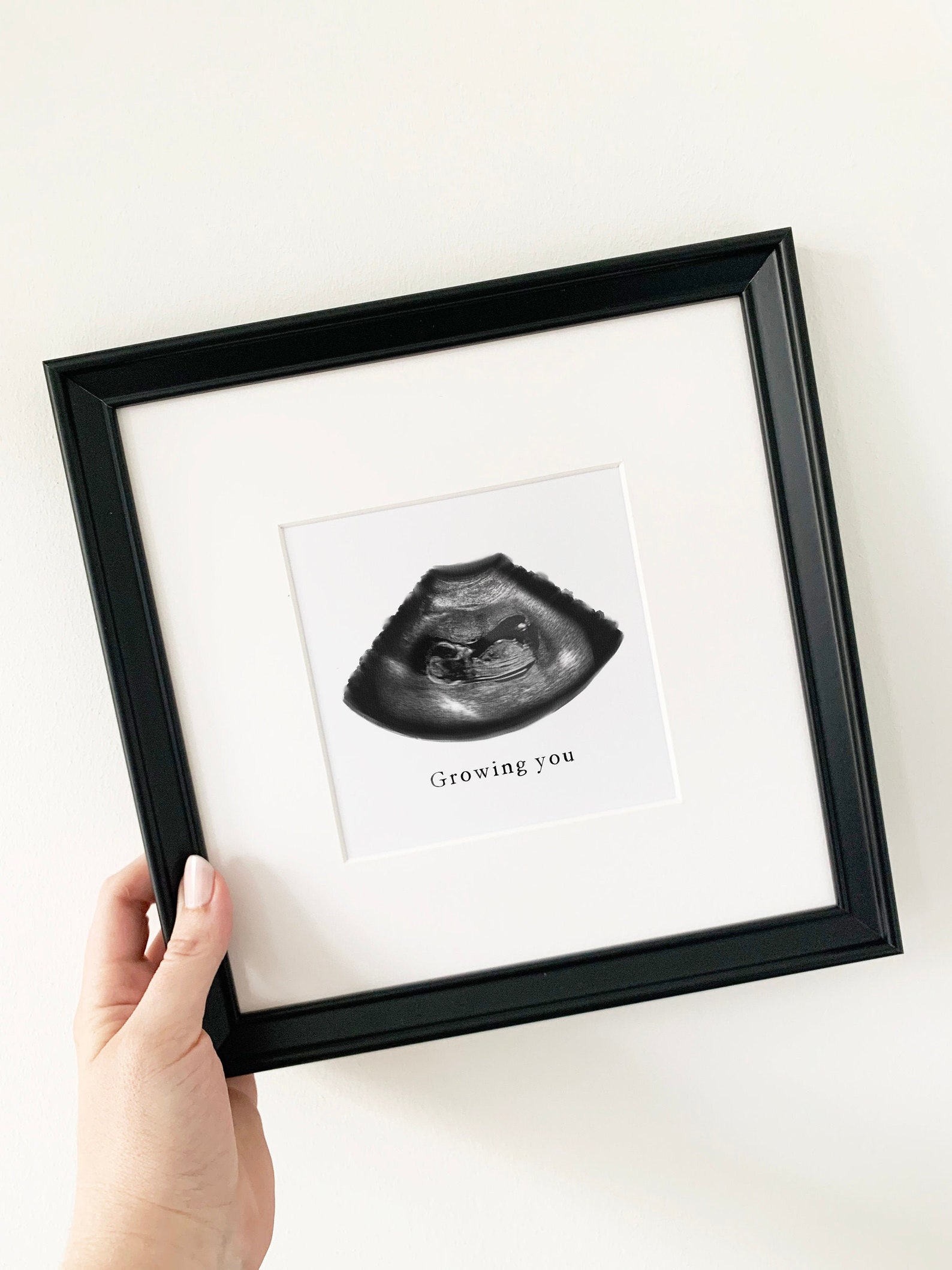 Framed Baby Ultrasound Scan Print Personalised Digital Etsy