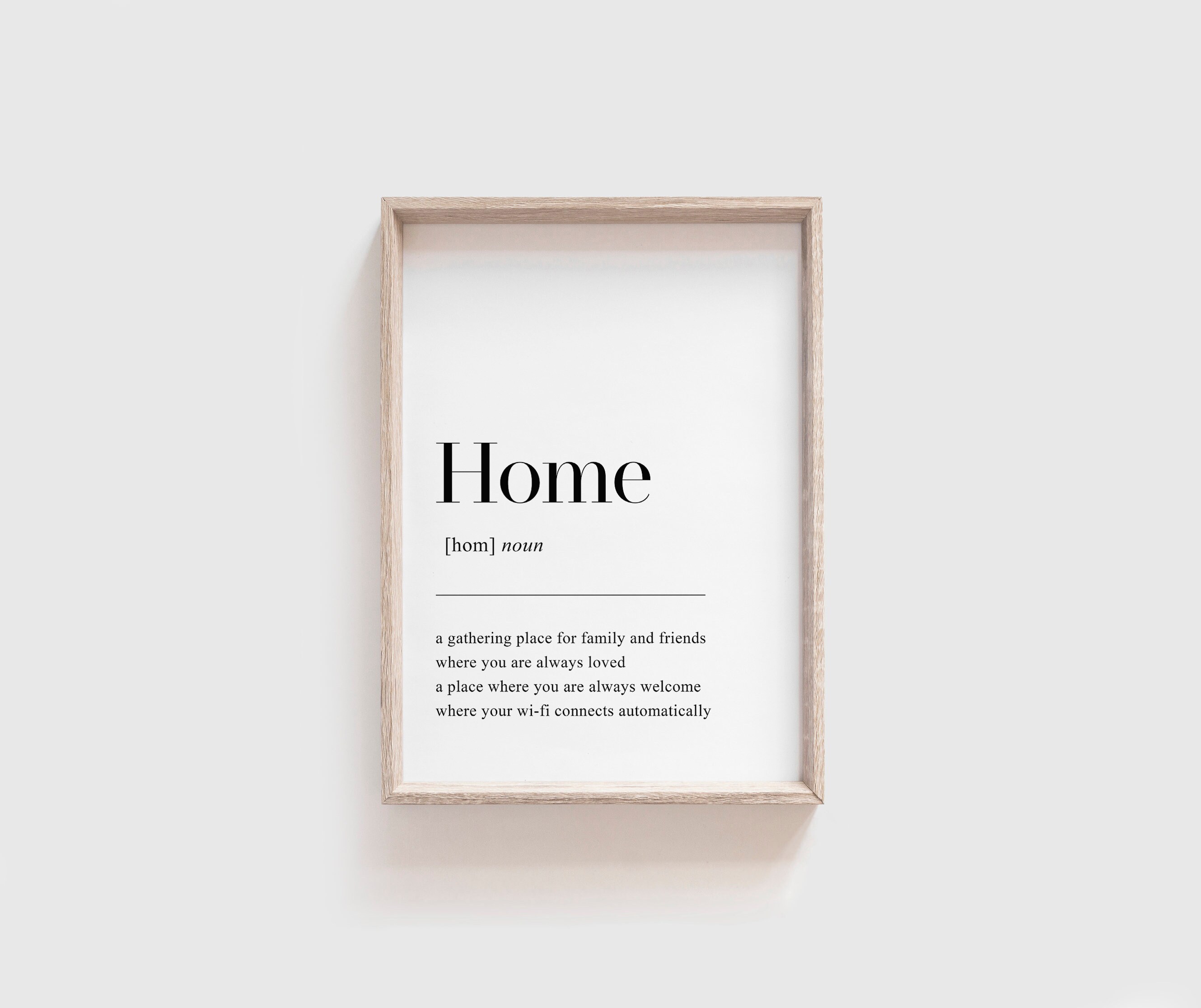 Home Definition Print Home Prints Prints For Home Home Etsy