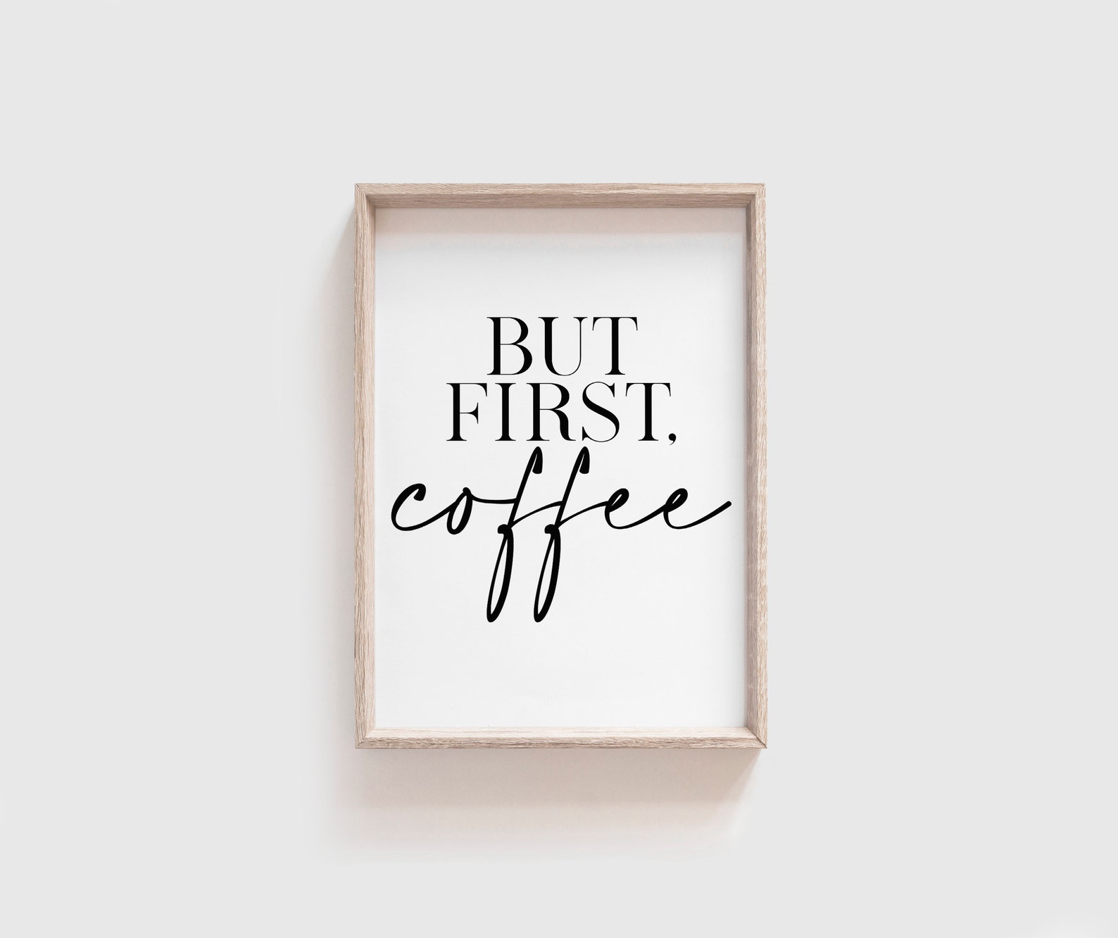 But First Coffee Print Kitchen Prints Kitchen Wall Art Etsy