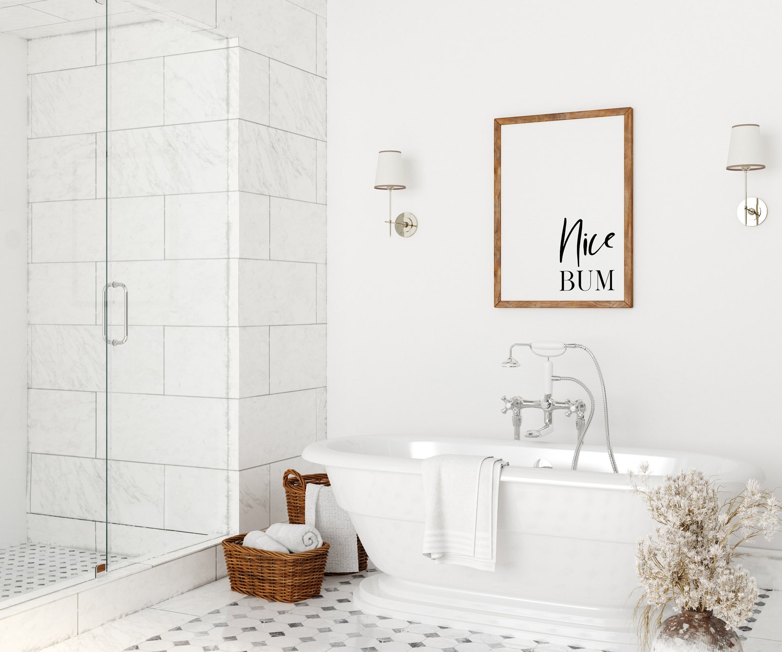 Nice Bum Bathroom Print Home Prints Home Decor Bathroom - Etsy UK