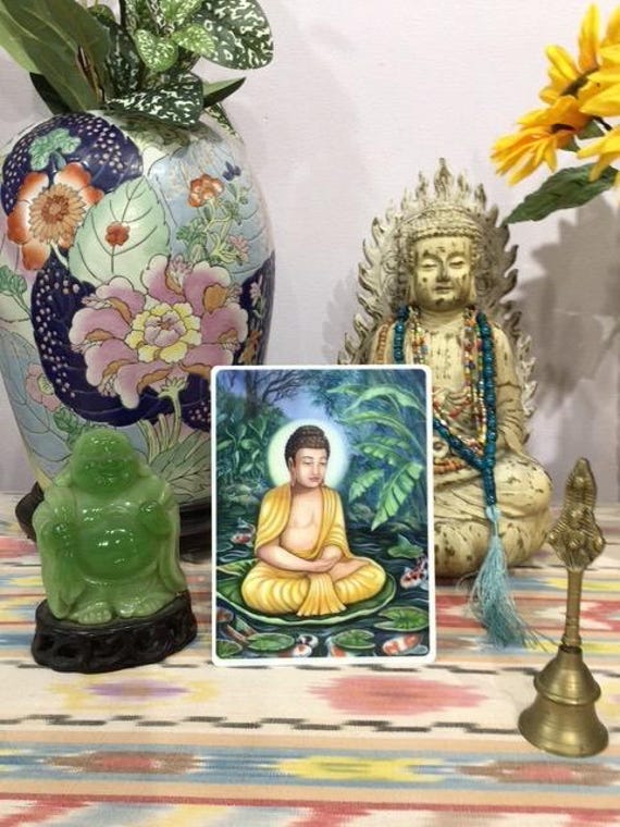 Buddha Laminated Card (5”x7”) - Etsy