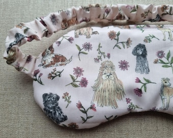 Liberty London Aromatherapy Weighted Eye Mask: Lavender & Flax, Mals Pals Dog Print