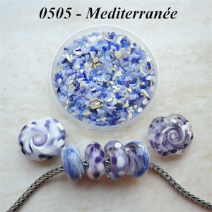 0505 Mediterranée - Glass Frit Blend - K1 - COE 92-96 (can be used on glass with COE 90 till 104) - 25 gr - Sra
