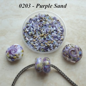 0203 Purple Sand - Reactive Frit Blend - K1 - COE 92-96 (can be used on glass with COE 90 till 104) - 25 gr - Sra