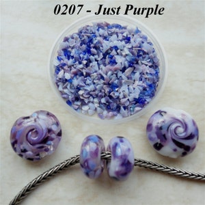 0207 Just Purple - Glass Frit Blend - K1 - COE 92-96 (can be used on glass with COE 90 till 104) - 25 gr - Sra