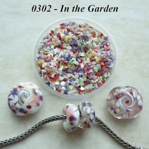 0302 In the Garden - Glass Frit Blend - K1 - COE 92-96 (can be used on glass with COE 90 till 104) - 25 gr - Sra