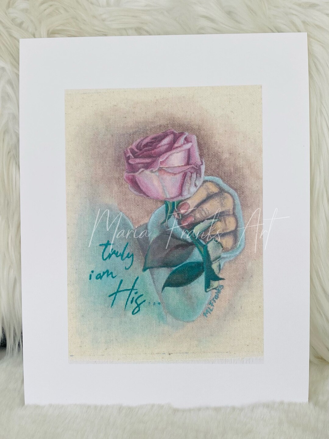 Holic Roses Prints of My Original Acrylic Rose Painting/christian Art - Etsy