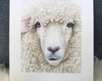 PRINT of original watercolor- “Unto The Lamb”/Christian art/3 sizes