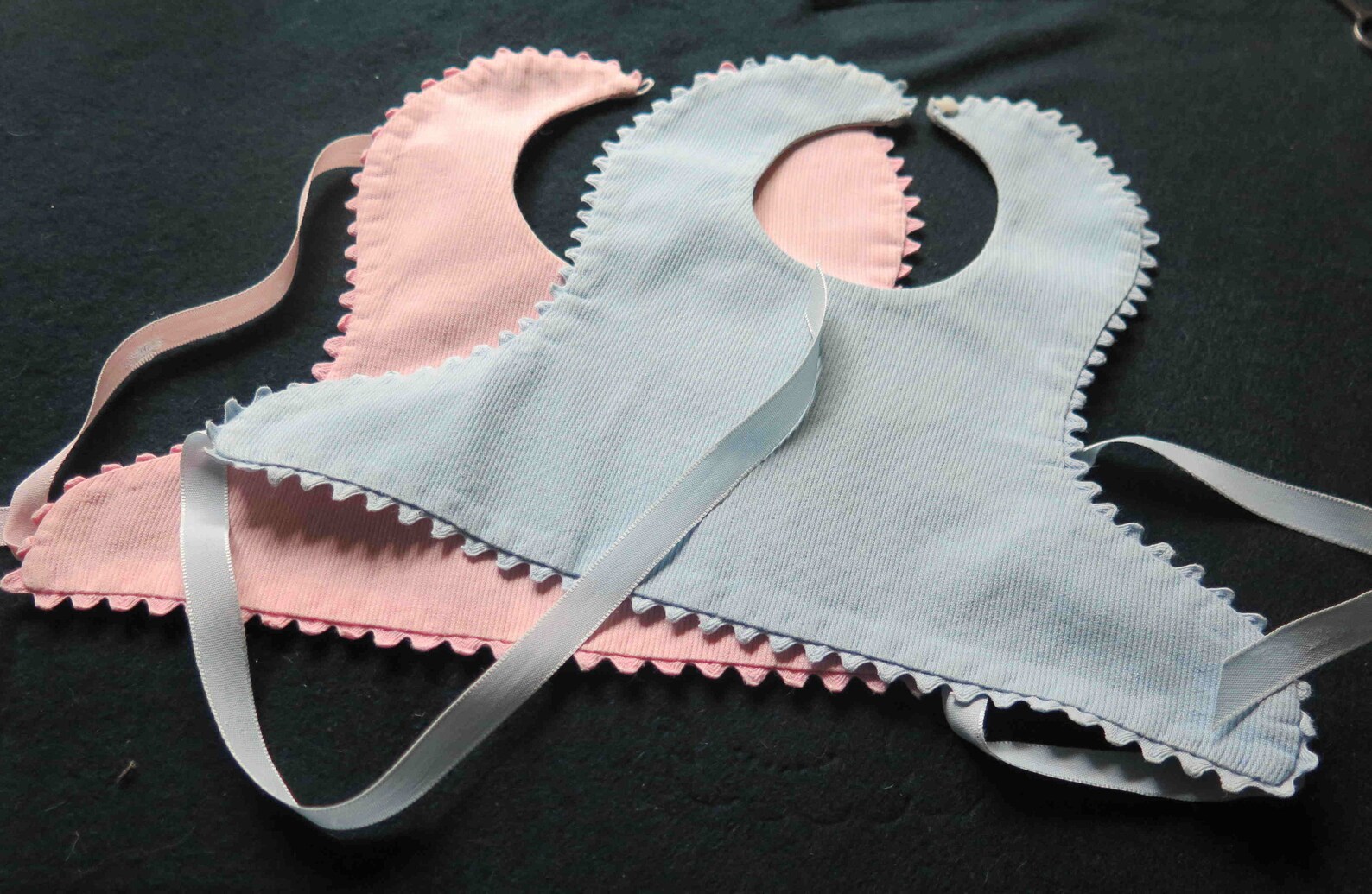 Two Bibs for Fraternal Twins / Twin Brothersister Vintage Etsy