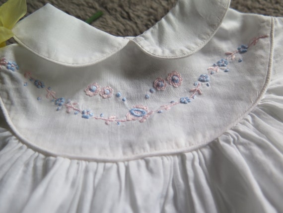 adorable baby dress, delicately embroidered, . fl… - image 2