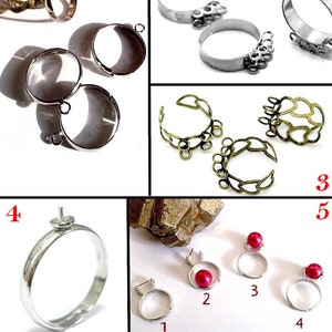 5 models to choose from! 10 adjustable rings with rings or bails