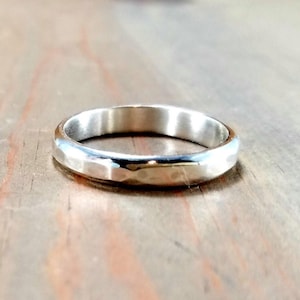 Hammered Sterling Silver Thumb Ring: Unisex Wedding Band, US Size 10 1/4