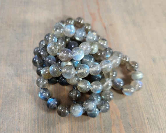 Labradorite Necklace with Faceted Beads Endless Style No Clasp Labradorite Necklace with Faceted Beads Endless Style No Clasp