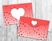 items similar to valentine envelope template 4x6 envelopes heart