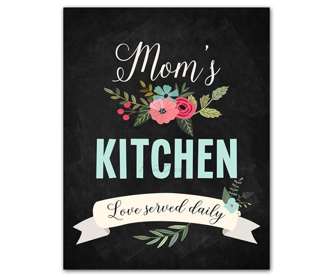Mother Day Mom's Kitchen Printable Gift for Mom Kitchen Etsy UK