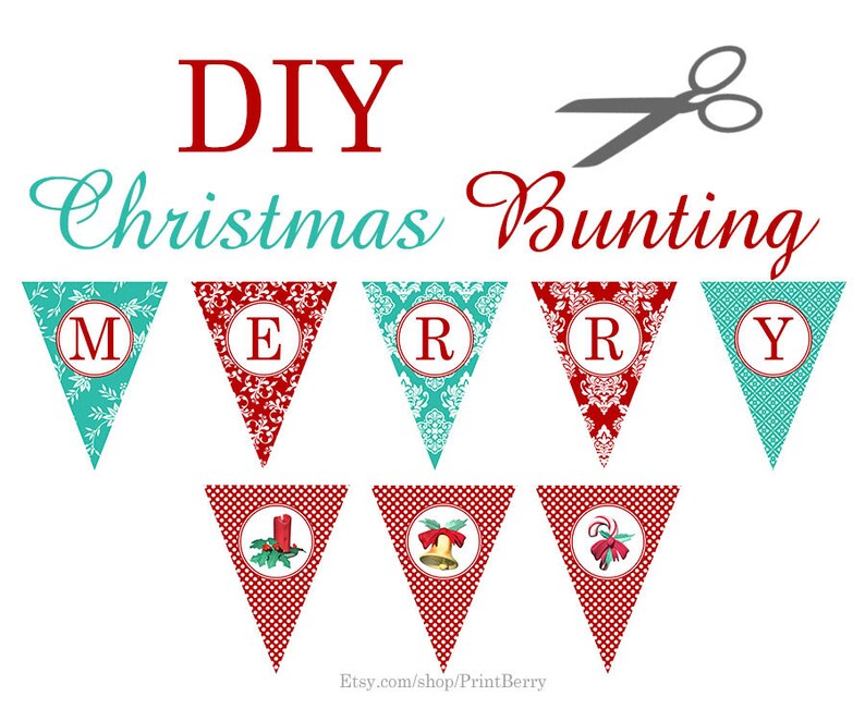 Printable decor Xmas Paper craft Do-it-yourself Xmas crafts Xmas banner Xmas garland Do-it-yourself Xmas decorations Xmas bunting graphic regarding Christmas Decor Printable identified as Printable decor Xmas Paper craft Do-it-yourself Xmas crafts Xmas banner Xmas garland Do it yourself Xmas decorations Xmas bunting