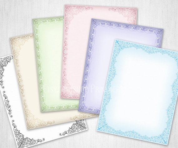 printable writing paper stationery