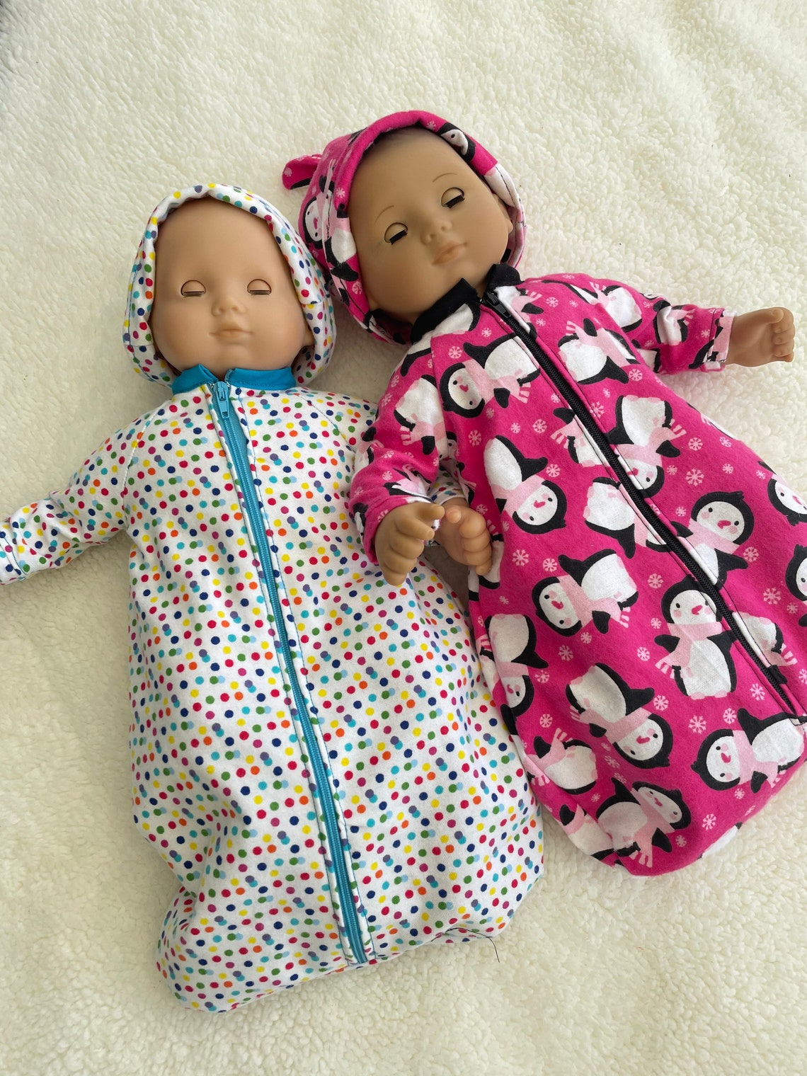 Baby Doll Sleepers 15 Doll Pajamas Etsy