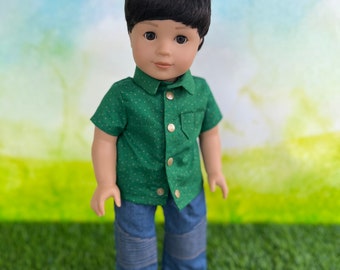 18” Dress Shirt for Boy Dolls - Clothing