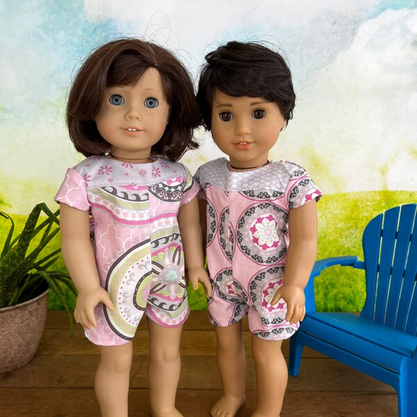 Journey Doll Rompers - 18” Doll Outfits