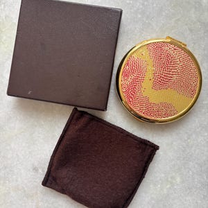 Unused 75th Anniversary of L’Aiment Francois Coty Red Gold Powder Compact
