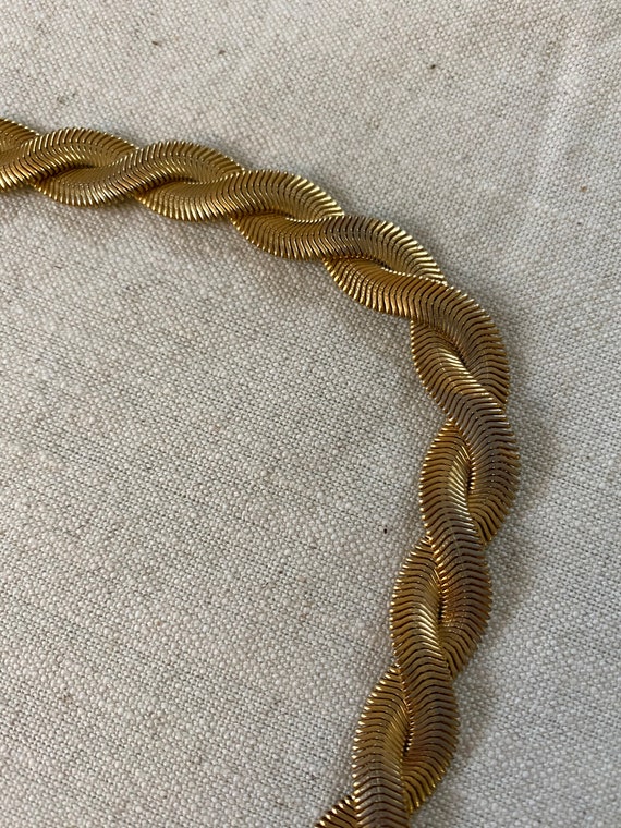 Vintage Helena Rubinstein Braided Gold Tone and C… - image 4