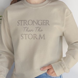 Stronger Than The Storm, Machine Embroidery, Designs, Embroidery, File, Inspirational, Embroidery, Digitized, Motivational, Digital, instant
