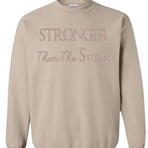 Stronger Than The Storm, Machine Embroidery, Designs, Embroidery, File, Inspirational, Embroidery, Digitized, Motivational, Digital, instant