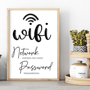 Wifi Sign | Digital | PDF Instant Download | WIFI 2