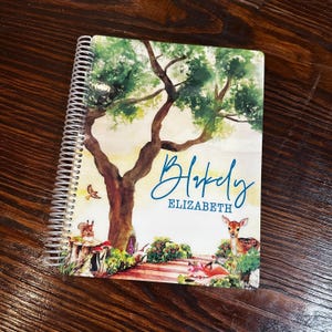 Handcrafted Baby Book | Girls or Boys Baby Book | WHIMSICAL FOREST