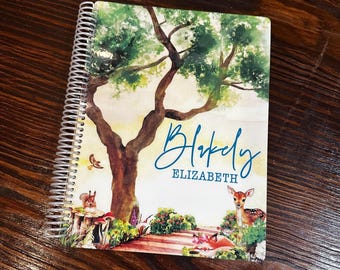 Handcrafted Baby Book | Girls or Boys Baby Book | WHIMSICAL FOREST