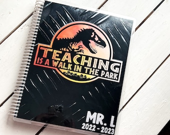 Teacher Weekly Planner - July to June -  Jurassic Teacher