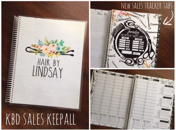 sales tracker keepall stylist appointment book you choose etsy