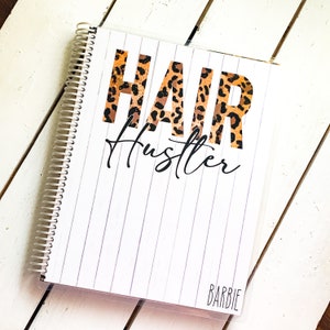 Keepall Appointment Book  |  12 Full Months {You Choose Starting Month/Year}   | HAIR HUSTLER LEOPARD