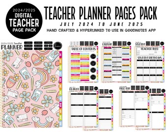 2024 2025 Digital Teacher Planner Pages Pack Handcrafted And Il S0vx