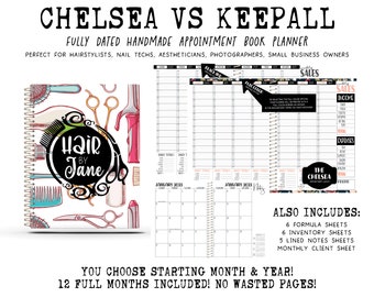Chelsea VS Keepall Appointment Book | Handcrafted Print Planner | 12 Full Months - You choose starting month & year | STYLIST COLLAGE