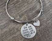 Brave, Strong, and Broken Expandable Bracelet- Hand Stamped Jewelry- Gifts for Her- Mother 39 s Day- Strength- Faith- Fighter- Inspirational