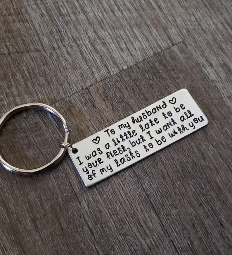Gifts for Husbands Hand Stamped to My Husband Spouse Gifts Etsy