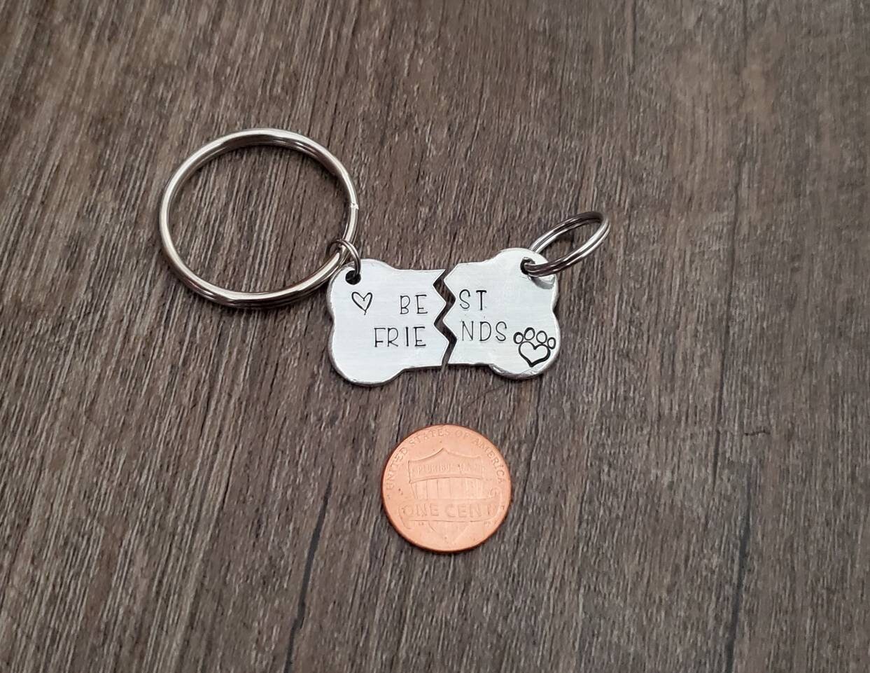 Matching Pet Key Chain and Collar Tag Dog Tag Best Friends Etsy