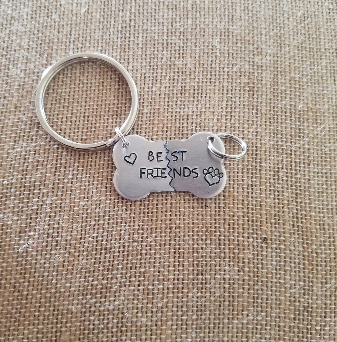 Matching Pet Key Chain and Collar Tag Dog Tag Best Friends Etsy