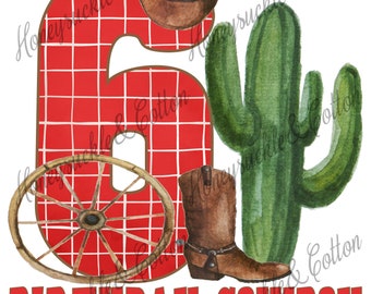 6e verjaardag Cowboy, Cowboy PNG