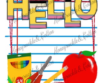 Hello School, Back to School PNG
