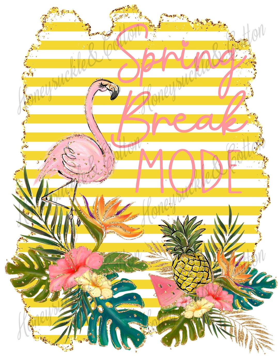 Spring Break Mode, Vacation PNG, Tropical Break - Etsy