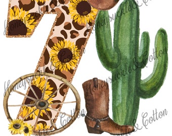 7th Birthday Cowgirl, Cowgirl Birthday png
